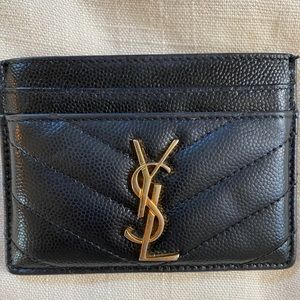 Hold for Rosa - YSL Monogram Card Case (gold)
